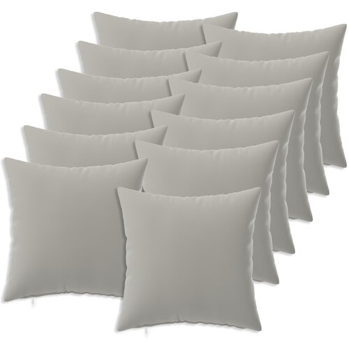  Presvlaka za jastuk 12 pcs HEERLEN Siva 40 x 40 cm Poliester Cene