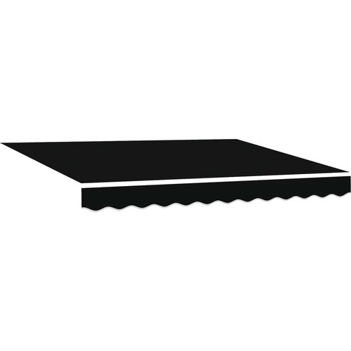  Okvir tende Crna 350 x 250 cm Poliester s PU premazom Slike