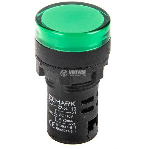 Elmark LED indikator 24V AD56D-22-PG-24 zeleni Cene