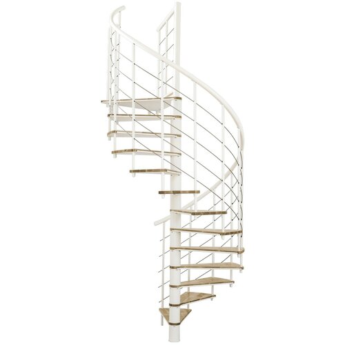 Minka spiralne stepenice - fusion bela hrast 120 cm Cene