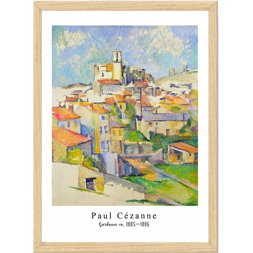 Wallity Plakat u okviru 55x75 cm Paul Cézanne -