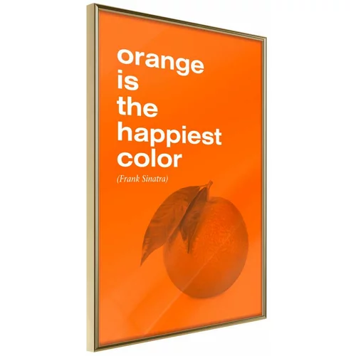  Poster - Orange Colour 30x45