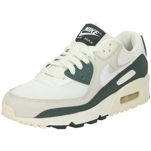 Nike Sportswear Niske tenisice 'AIR MAX 90' boja pijeska / tamno zelena / bijela