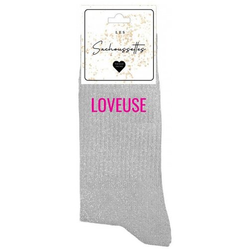 Les Sachoussettes Najlonke / Samostoječe nogavice Loveuse Siva Slike