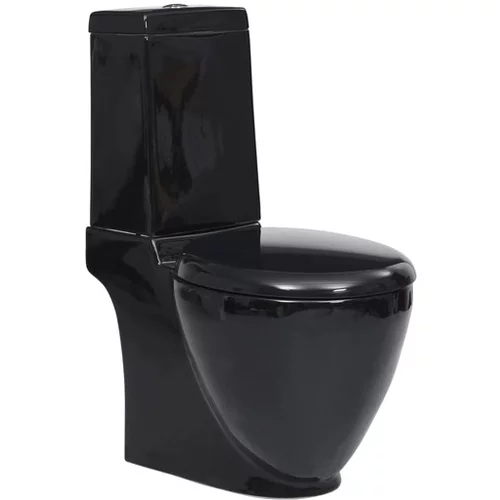  Keramična WC školjka pretok vode zadaj črna