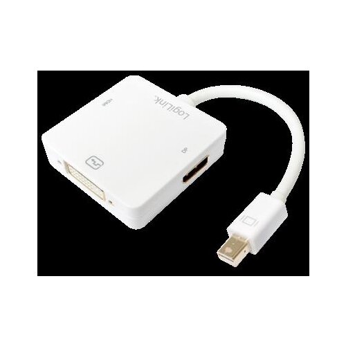 Logilink Adapter [1x Muški konektor Mini DisplayPort - 1x Ženski konektor DVI, 24 + 5 polova, Ženski konektor HDMI] Bijela Cene