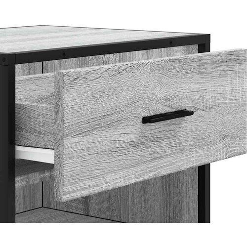  Stalak za cipele boja hrasta 48x38x97,5 cm konstruirano drvo Siva Slike