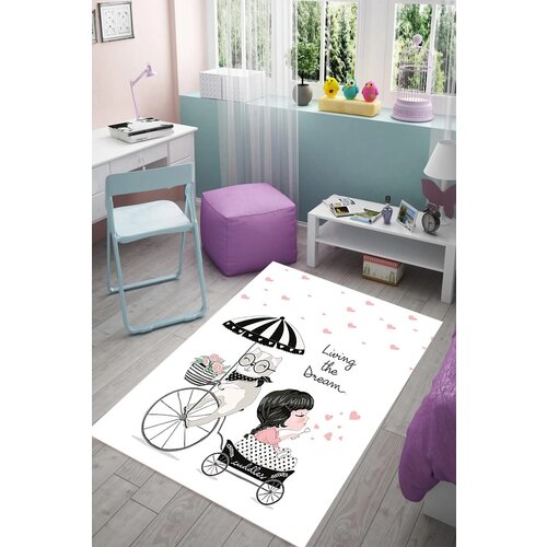  tepih za dečiju sobu 120x180 cm - devojčica i maca - B-386 Cene
