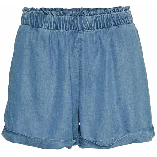 Vero_Moda Kratke hlače iz tkanine Harper 10283731 Modra Regular Fit