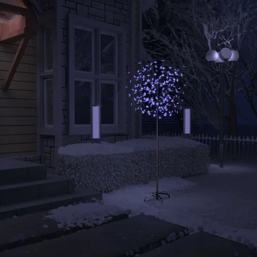  Božićno drvce s 200 LED žarulja plavo-bijelo svjetlo 180 cm