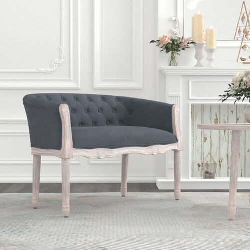 VidaXL Klupa tamnosiva 98 x 56 x 69 cm bar&amp;scaron;unasta Slike