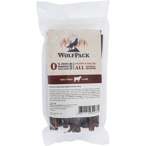 WolfPack ovčje mesne palčke natural - različna pakiranja 100 g Slike