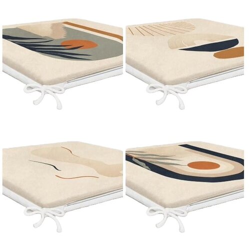 Mila Home Jastuci za sjedenje u setu 4 kom 42x42 cm Illustrated Arch &amp;ndash; Slike