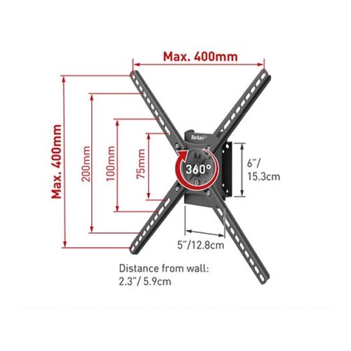 Barkan BM300R lcd tv zglobni zidni nosač do 65 inča Slike