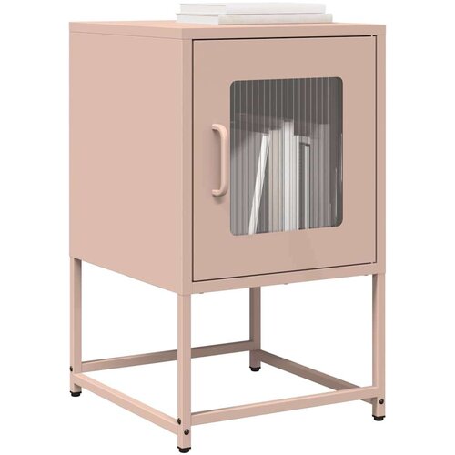 vidaXL Nočna omarica Pink 36x39x60,5 cm Hladno valjano jeklo Cene