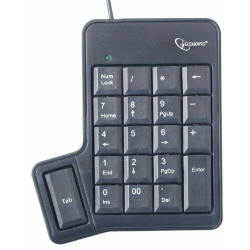 Gembird KPD-UT-01 numericka + TAB Black USB tastatura Slike