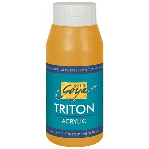  Akrilna boja Solo Goya TRITON 750 ml Brilliant Light Ochre Slike