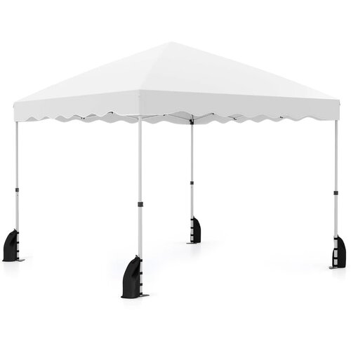 Costway Vrtni paviljon Vrtni &scaron;otor 3 x 3 m bele barve, (5000249912) Cene