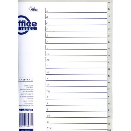 Forpus Ločilni listi A4+ PP A-Z, sivi Slike