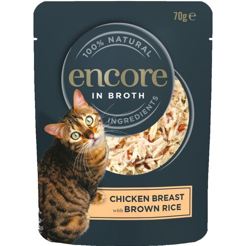 Encore Ekonomično pakiranje Cat Pouch 48 x 70 g - Piletina sa smeđom rižom Cijene