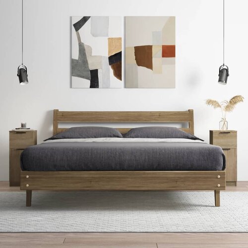  Komode 2 kom boja hrasta sonome 30x30x70 cm konstruirano drvo Slike
