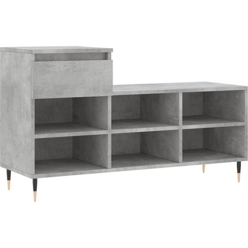Maison Chic Omarica za obutev - Kopa za čevlje betonsko siva 102x36x60 cm inženirski les, (21776407) Cene