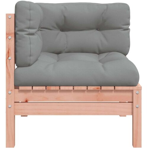 VidaXL Kutna vrtna sofa s jastucima od masivnog drva duglazije Slike