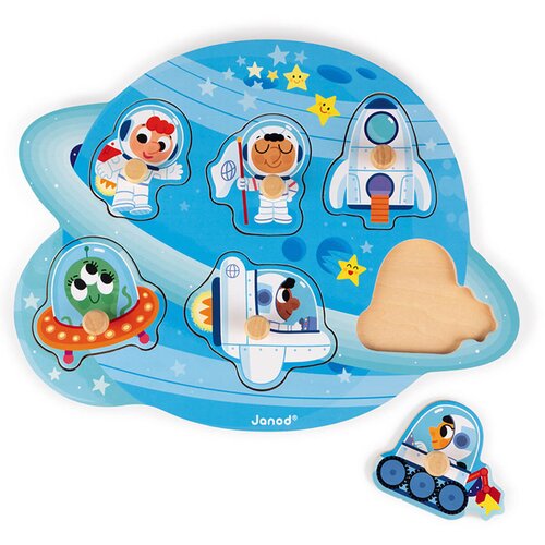 Janod drvena slagalica happy space Slike