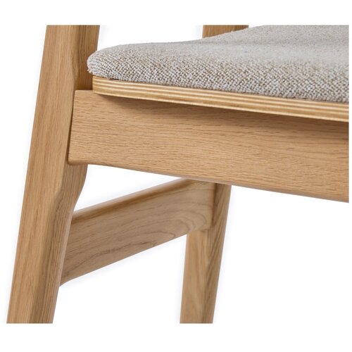 Unique Furniture Bež/naraven jedilni stol Livo &amp;ndash; Slike