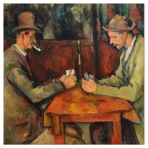  Slika - Paul C&amp;eacute;zanne &amp;ndash; The Card Players 80x80 Na talijanskom platnu Slike