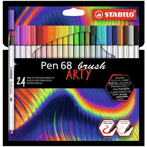 Stabilo flomasteri Pen 68 Brush 24/1 Slike