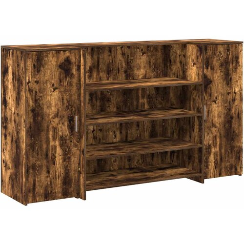 Maison Chic sprejemna miza - računalniška miza - pisarniška miza dimljeni hrast 180x50x103,5 cm inženirski les, (21785626) Cene