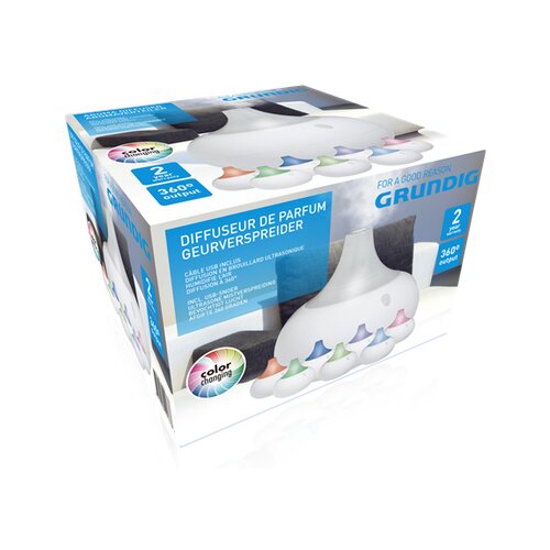 Grundig vlažilec zraka in razpr&scaron;ilec eteričnih olj + home SPA) + LED ambientna osvetlitev 8 barv, 360&deg;, USB kabel Cene