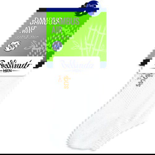 Bellinda BAMBUS AIR IN-SHOE SOCKS - Men&amp;#039;s Short Bamboo Socks - White Slike