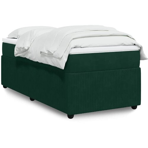 Box spring krevet s madracem tamnozeleni 90x200 cm bar&scaron;unasti Cijene