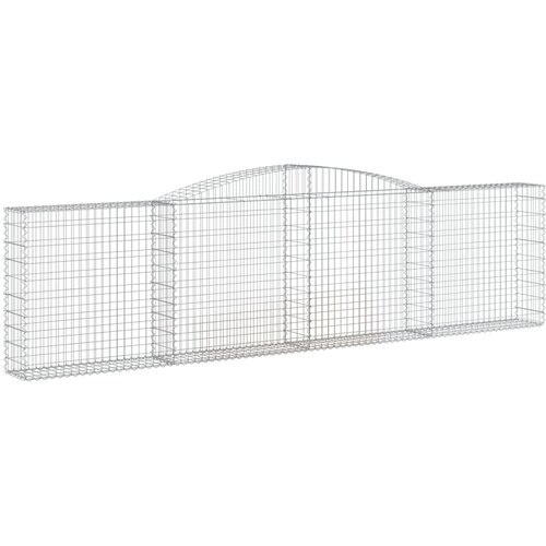  Lučne gabionske ko&amp;scaron;are 5 kom 400x30x100/120cm pocinčano željezo Slike