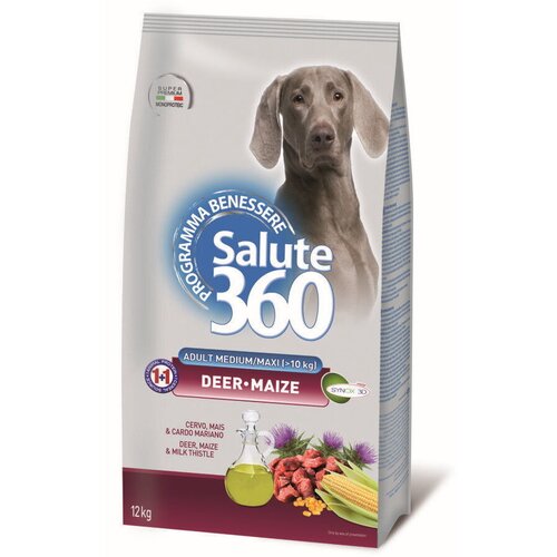 Pet360 Suva hrana za odrasle pse Salute 360, Divljač i jelen, 12kg Cene