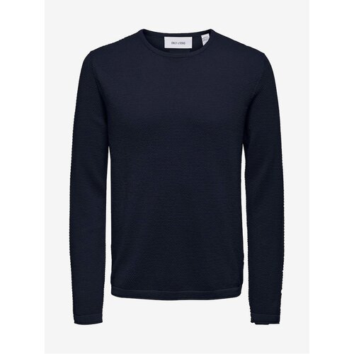 Only Navy blue men's basic sweater & SONS Panter - Men Cene