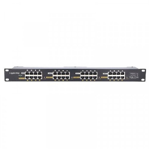 Extralink 16 port 10/100/1000 poe injector, 19'', rack mount Cene
