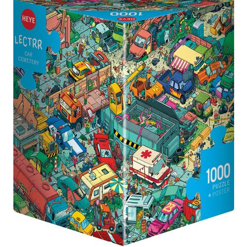 Heye puzzle triangle steven degryse cartoon car cemetery 30046,1000 delova Cene