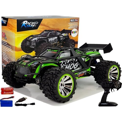 Buggy na daljinsko upravljanje 2.4G 1:18 s brzinom do 35 km/h - crno/zeleni Cene