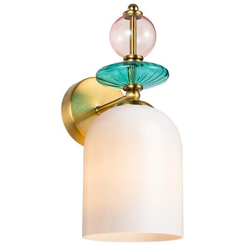  Zidna lampa TROPEA 1xE27/15W/230V zlatna/zadimljena ružičasta/plava/bela Cene