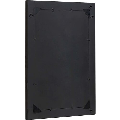  Zrcalo za kupaonicu s ogledalom Crna i srebrna 70 x 50 x 2,5 cm Slike