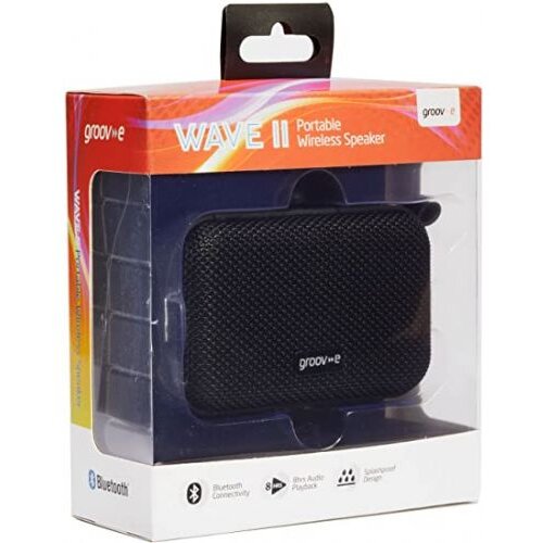Groov-e wave 2 prenosni bluetooth zvočnik 6W GV-SP462-BK true wireless črn vodoodporen IPX4 Slike
