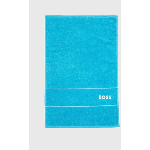 Boss Bombažna brisača Plain River Blue 40 x 60 cm