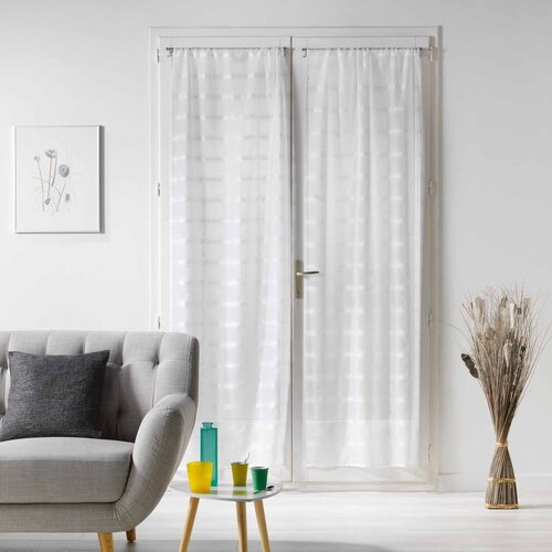 Douceur d int&amp;eacute;rieur Bele prosojne zavese v kompletu 2 ks 70x200 cm Candide &amp;ndash; Slike