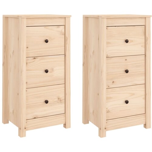 Maison Chic Komoda - Predalnik 2 kosa 40x35x80 cm trdna borovina, (21716755) Slike
