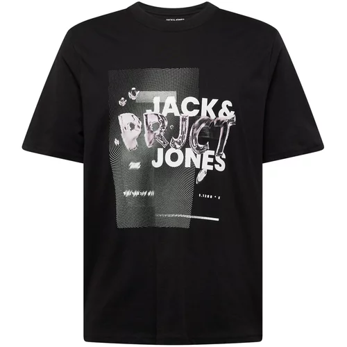 Jack & Jones Majica 'PRJCT' črna / bela