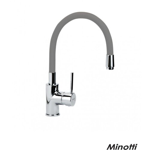 Minotti Baterija za sudoperu tamno siva sa gibljivom lulom Tubo 6135DGR Slike