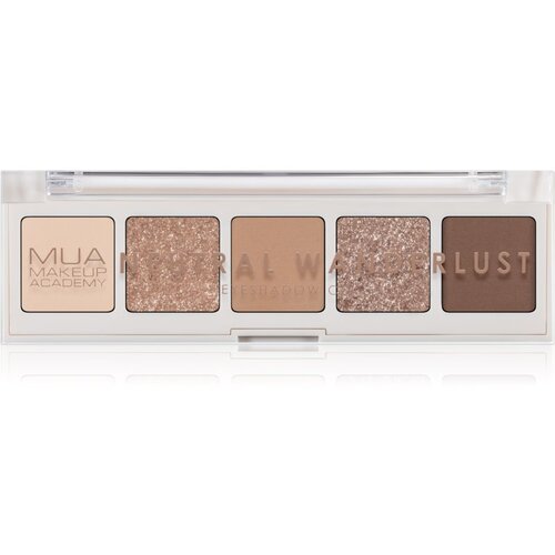 MUA Makeup Academy Professional 5 Shade Palette paleta senčil za oči odtenek Neutral Wanderlust 3,8 g Slike
